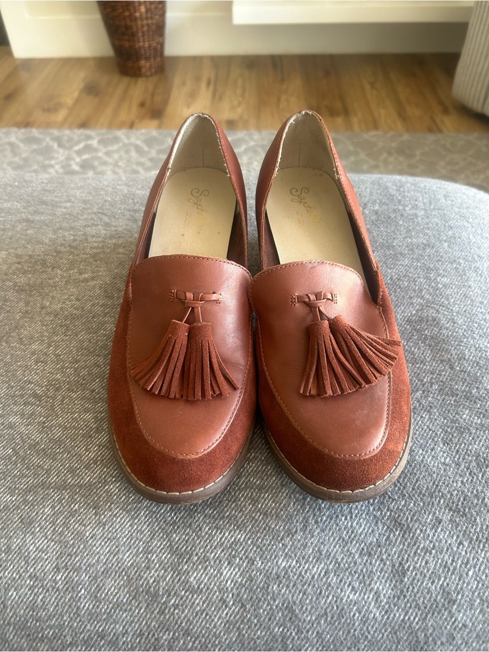 Seychelles Tassel Loafers in Cognac Brown